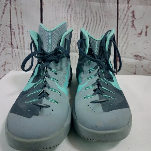 Nike Hyperdunk Gray Teal Basketball Shoes main image 7